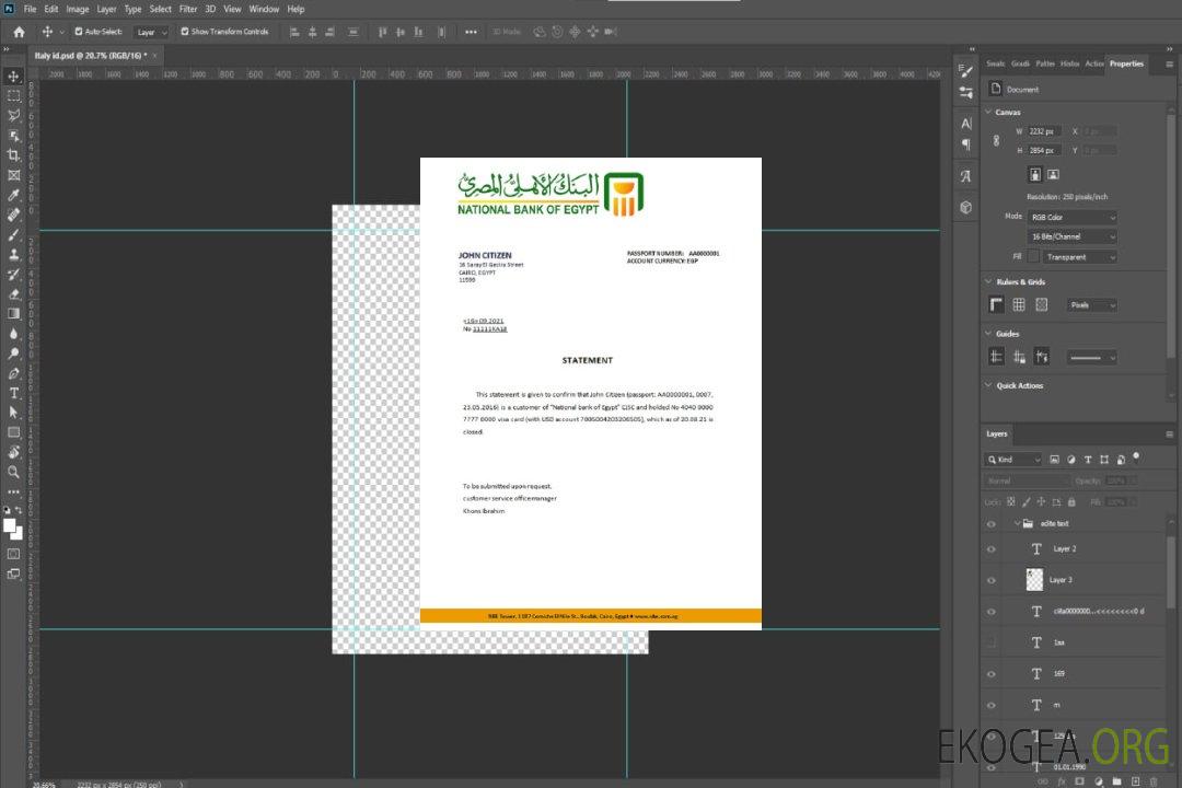 Egypt , National Bank of Egypt , closure référence template